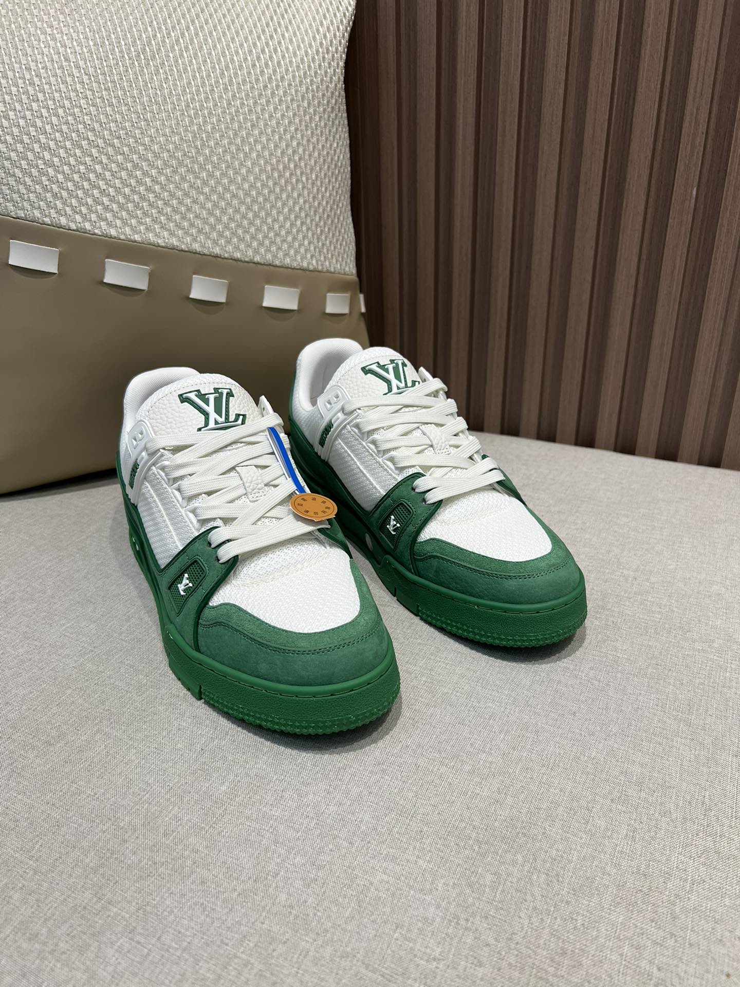 Precio de fábrica p450@, talla de hombre 👦🏻 blanco y verde (sincronizado con el sitio web oficial ✈️empaquetado en un…