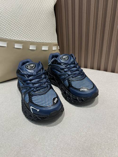 Dior B35 Men's Blue Leather Sneakers - High-End Quality, Original Design 1 Dior B35 Men's Blue Leather Sneakers - High-End Quality, Original Design