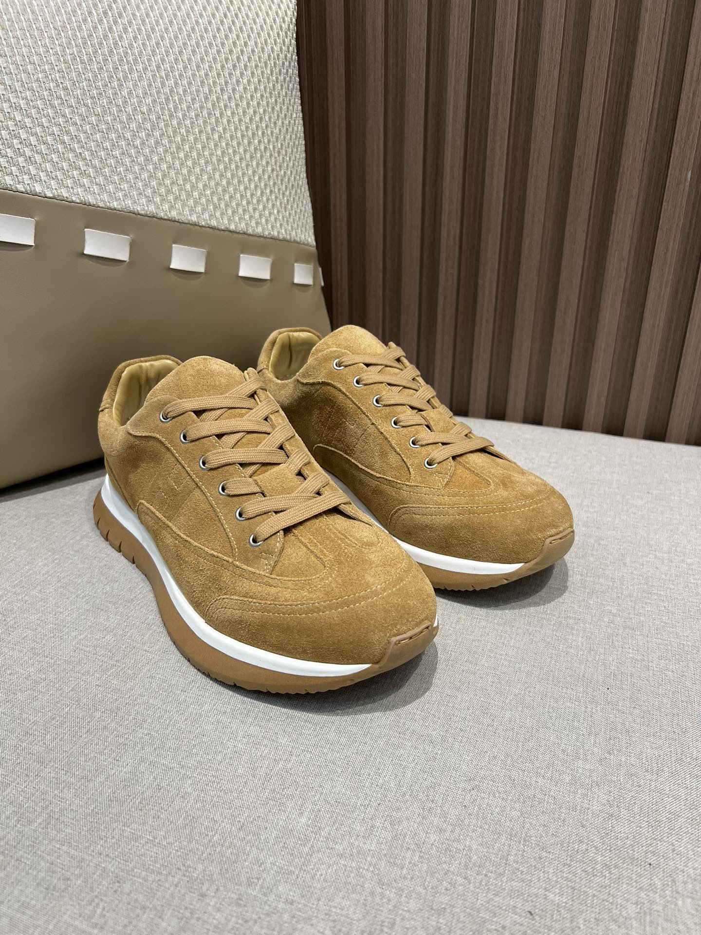 Precio de fábrica p360 @, talla de hombre 👦🏻[HERMES] Pedido original de alta calidad de Hermès·zapatos deportivos cas…