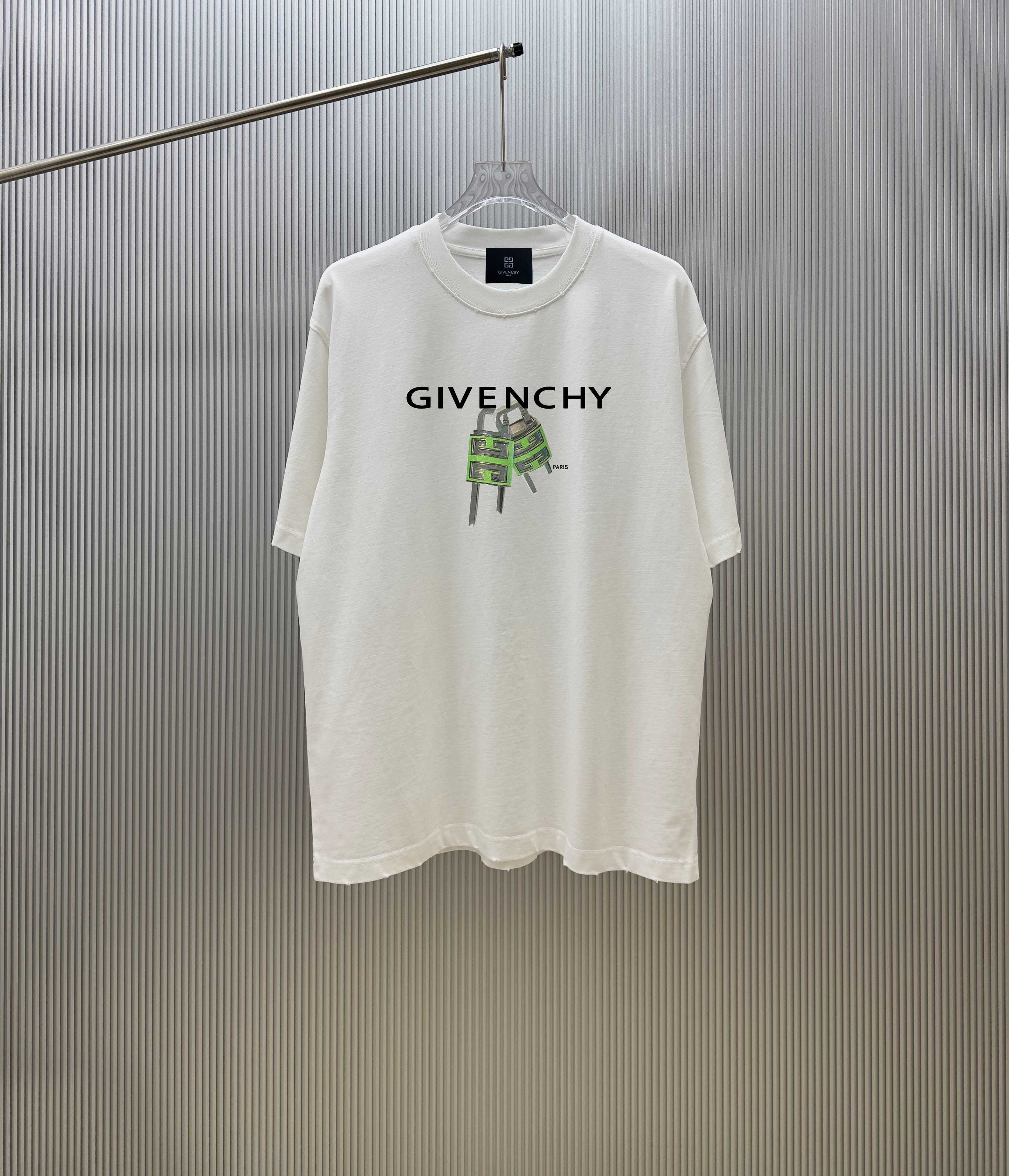 90 @ (estricto control de calidad) Estilo: camiseta de manga corta de Givenchy GlVEN.CHY Tejido: 300 g de hilo doble pe…