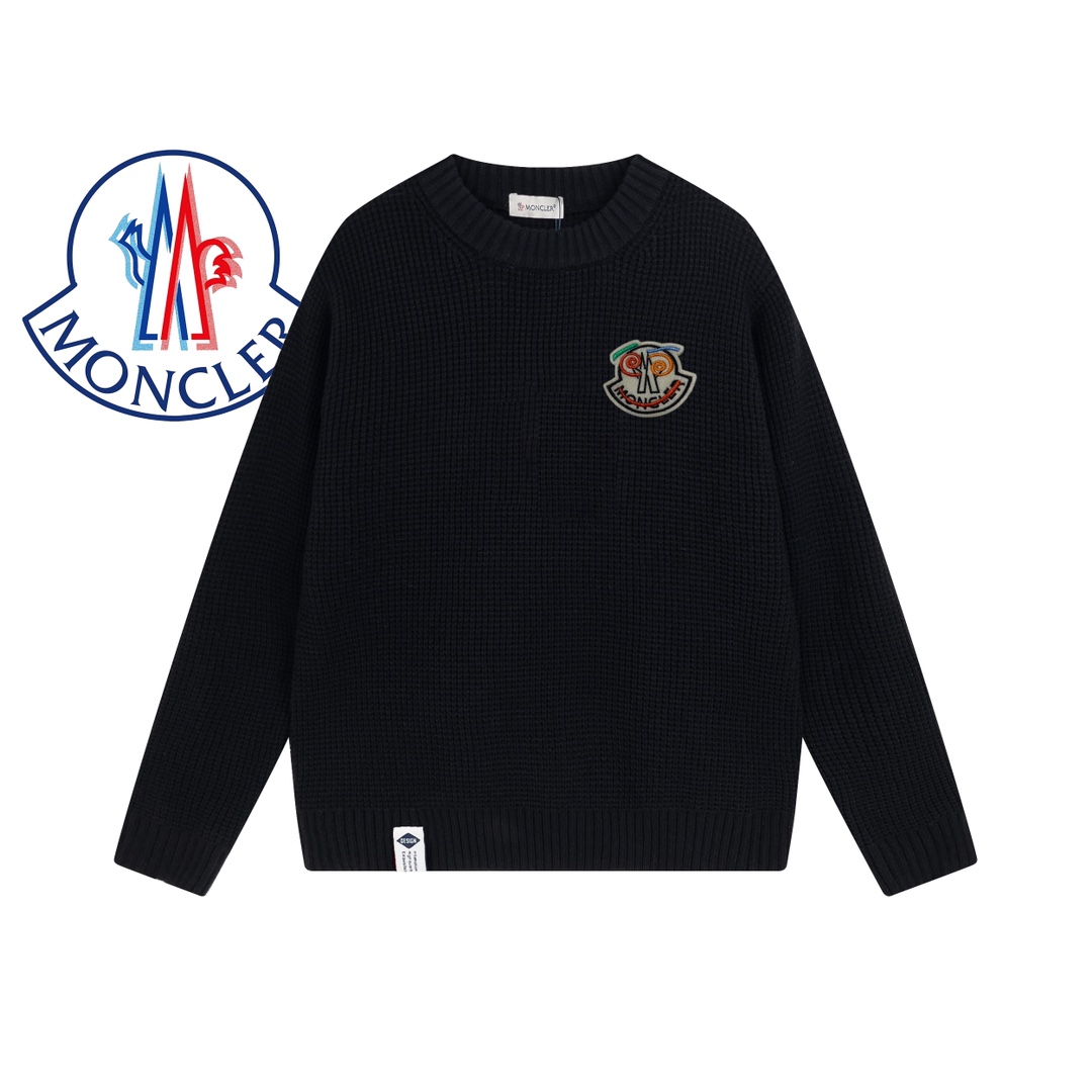Moncler Top
 Clothing Sweatshirts Black Blue Dark White Unisex Winter Collection