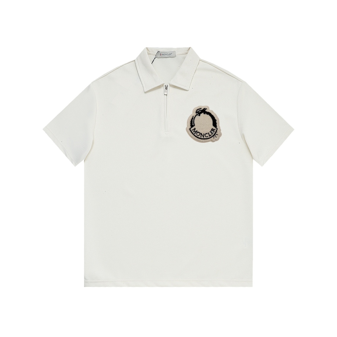 Montclair* corte holgado M-3XL, polo de punto waffle de manga corta de primera calidad en dos colores negro y color, co…