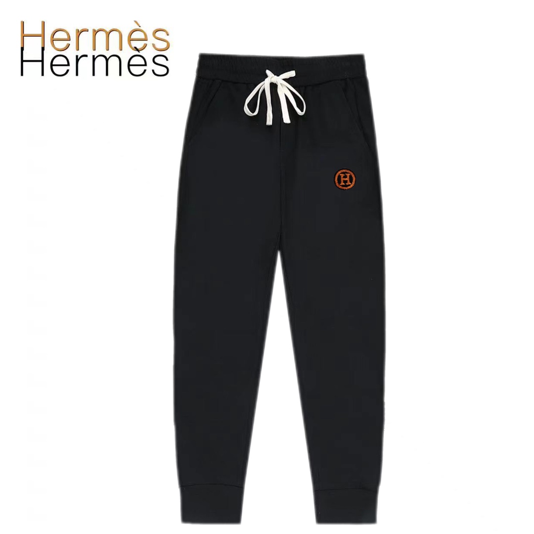 Pantalones casuales nuevos de Hermès para la primavera de 2024, el clásico que nunca cansa, con diseño de costura en el…