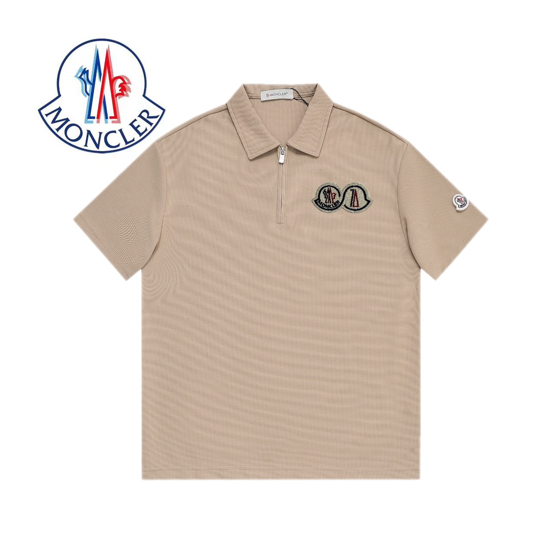 Montclair* corte holgado M-3XL, polo de punto waffle de manga corta de primera calidad en dos colores, con etiqueta en …