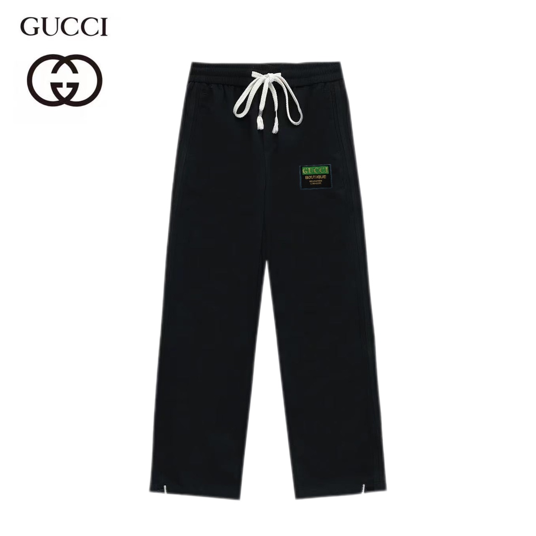 Gucci, nuevos pantalones deportivos casuales de pierna recta con cremallera de alta gama, no solo con la garantía de al…