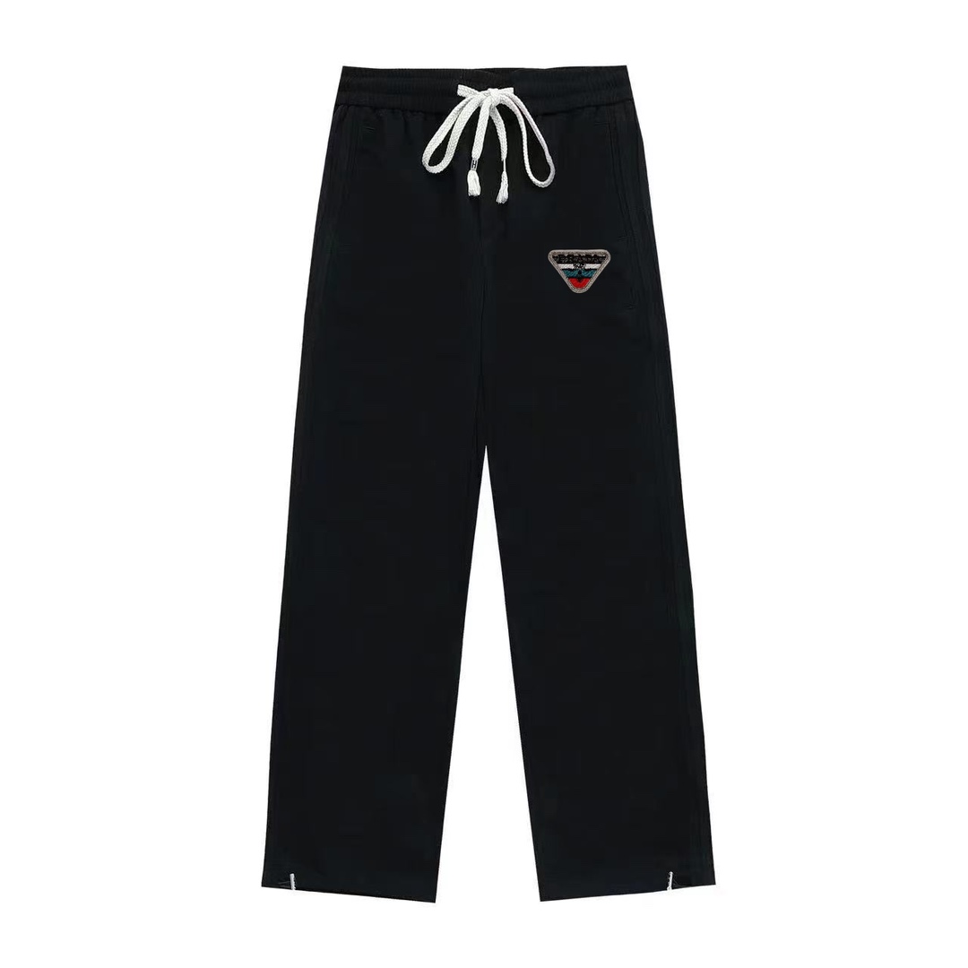 Prada nuevo estilo de calle con cremallera y pantalones deportivos casuales de pierna recta, no solo tiene la garantía …