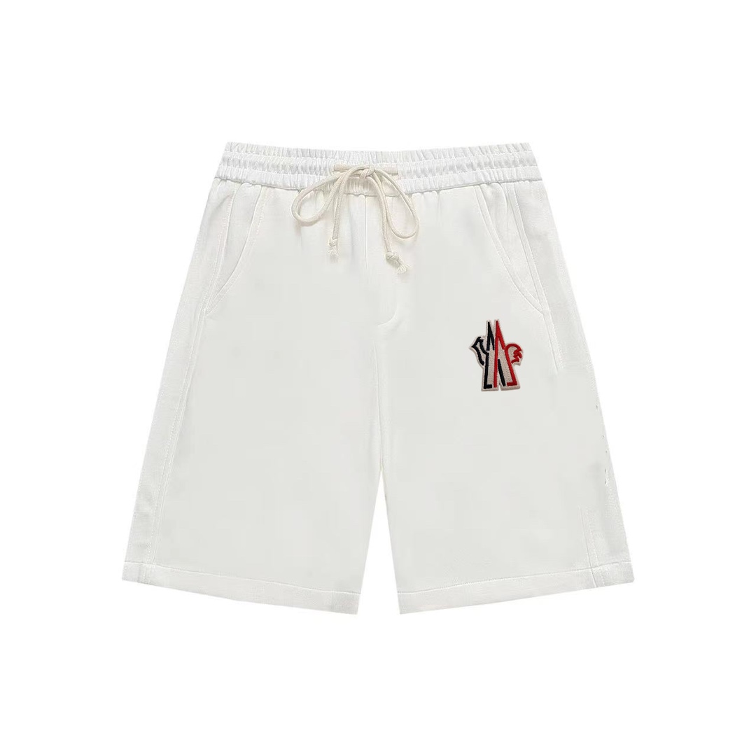 Moncler 24ss pantalones cortos de verano nuevos. Clásicos y versátiles, casuales con cintura elástica y cordón, pantalo…