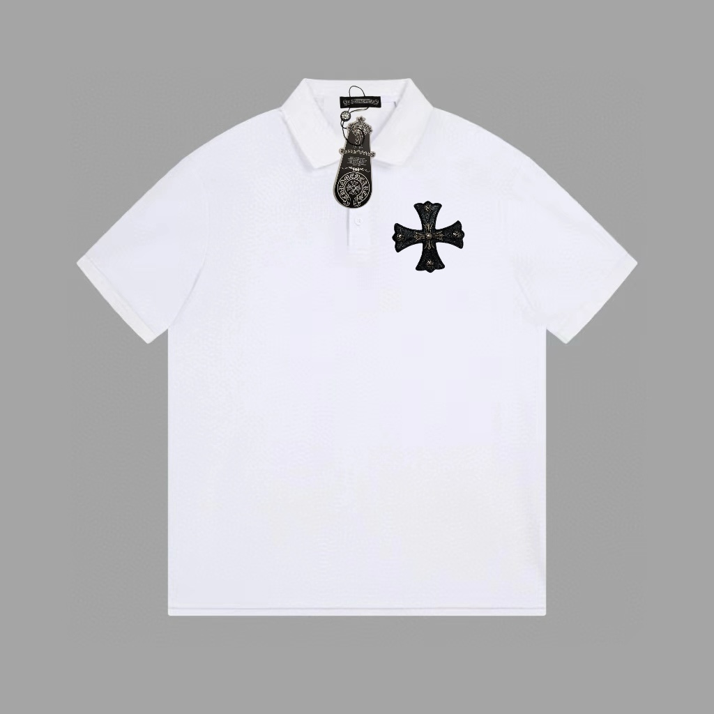 Chrome Hearts Vêtements Polo T-Shirt Manches courtes