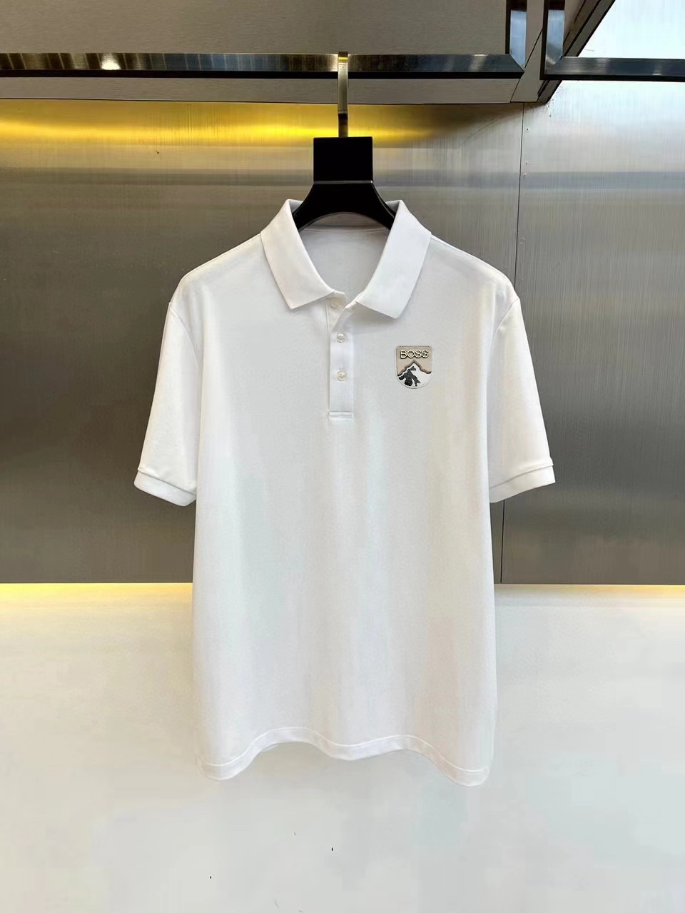 Moncler Kleidung Polo Baumwolle Netzgewebe