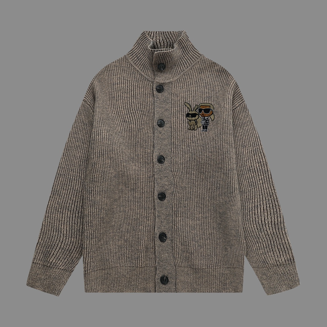 , Fendi # abrigo de lana gruesa de punto original, nuevo estilo de otoño e invierno, hilo de lana acrílico anti-pilling…