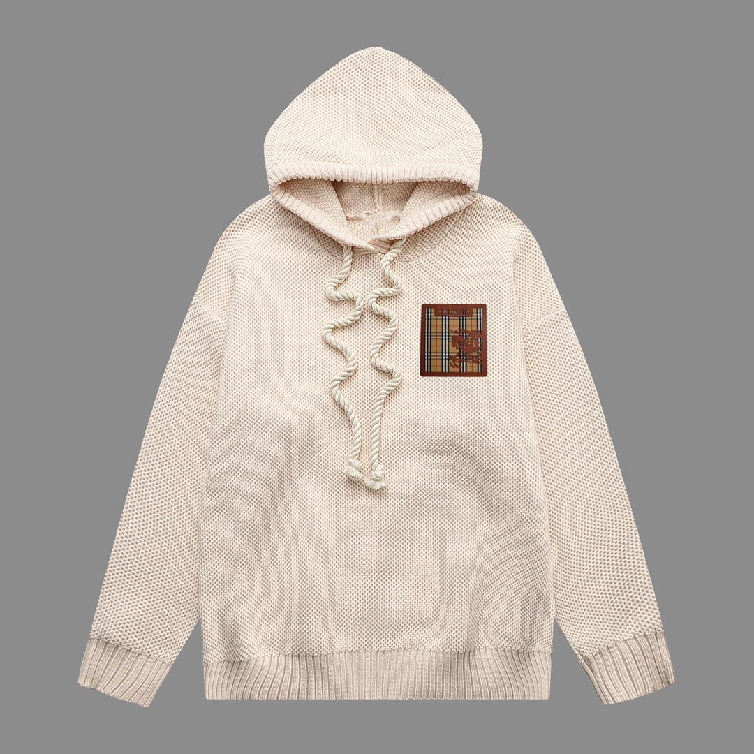 巴宝莉 sudadera con capucha de lana gruesa, toda la prenda está confeccionada con el estilo elegante y refinado de los dis…