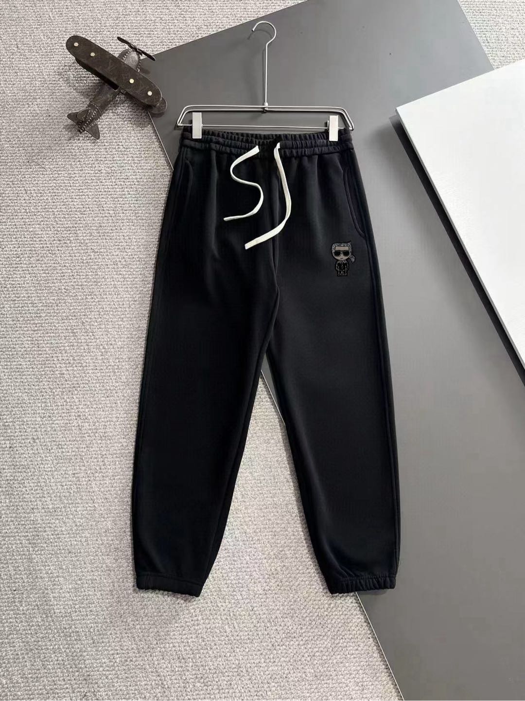 Fendi Clothing Pants & Trousers Black Grey Light Gray White Fall/Winter Collection Sweatpants