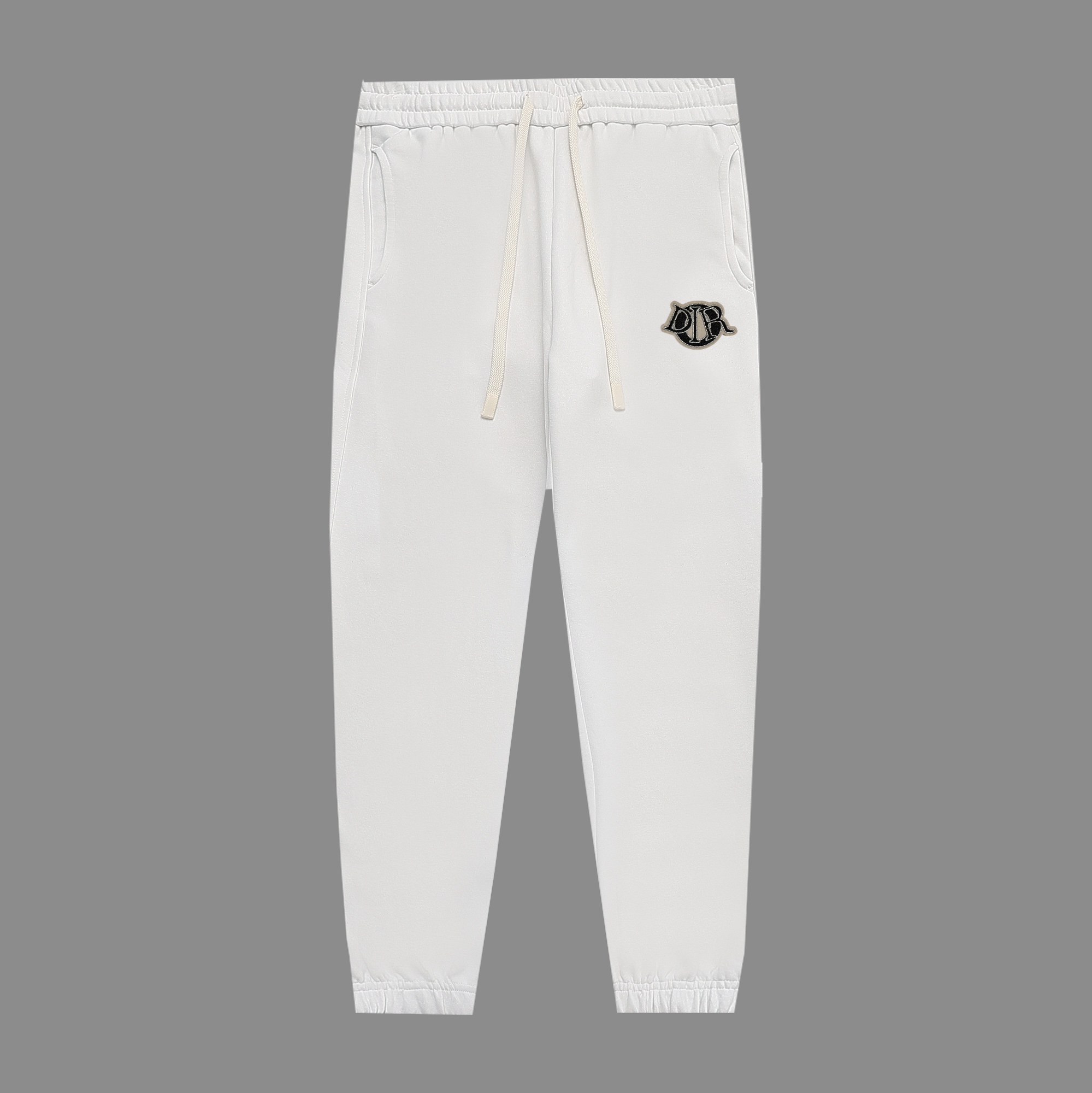 Dior Clothing Pants & Trousers Black Grey Light Gray White Fall/Winter Collection Sweatpants