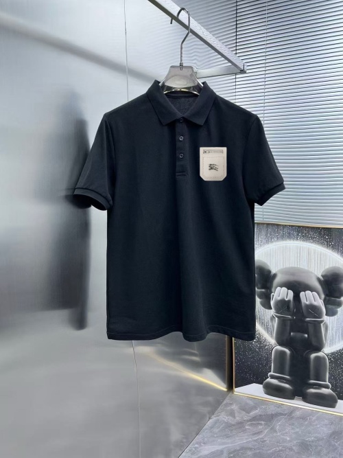 Burberry Men's Black Polo Shirt Short Sleeve Designer Summer T-Shirt 1 Burberry Men's Black Polo Shirt Short Sleeve Designer Summer T-Shirt
