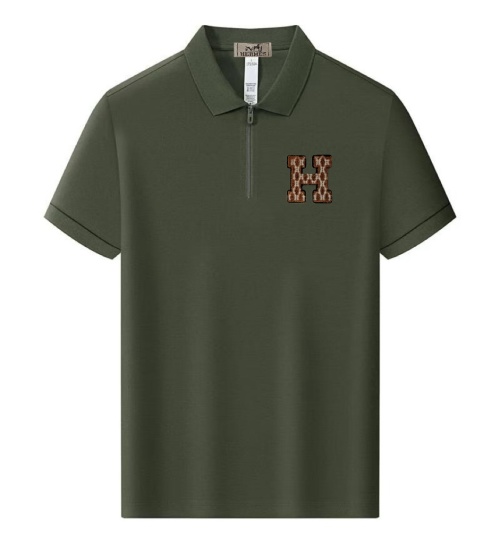 Hermes Men's Polo Shirt Short Sleeve Cotton Blend Summer T-Shirt 1 Hermes Men's Polo Shirt Short Sleeve Cotton Blend Summer T-Shirt
