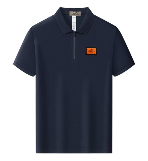 Hermes Polo Shirt Men's Summer Short Sleeve T-Shirt Breathable Fabric