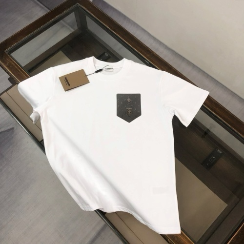 Burberry Short Sleeve Crew Neck T-Shirt with Pocket - Soft Cotton Blend 1 Burberry Short Sleeve Crew Neck T-Shirt with Pocket - Soft Cotton Blend