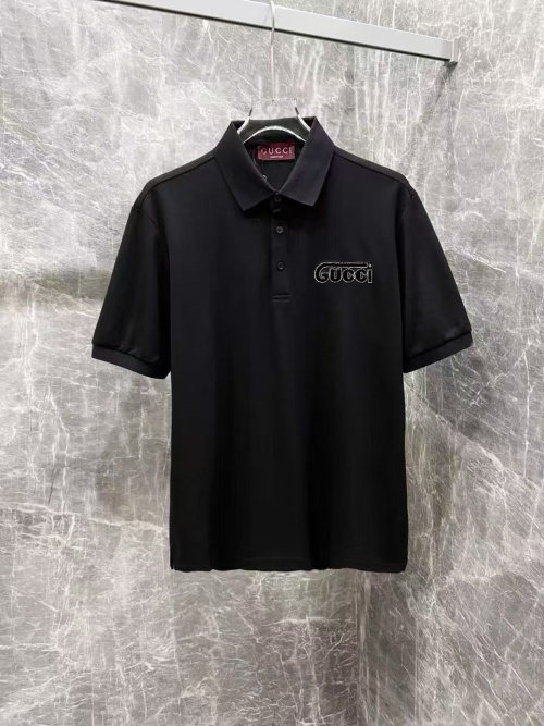 Gucci Men's Black Polo Shirt Short Sleeve Summer New Collection 1 Gucci Men’s Black Polo Shirt Short Sleeve Summer New Collection