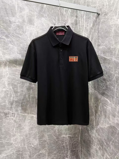 Gucci Men's Black Polo Shirt With Graphic Patch Short Sleeve Casual 1 Gucci Men’s Black Polo Shirt With Graphic Patch Short Sleeve Casual