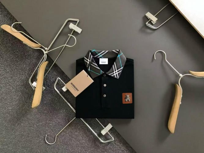 Burberry Men's Polo Shirt - Short Sleeve, Plaid Collar, Comfortable Fit 1 Burberry Men’s Polo Shirt – Short Sleeve, Plaid Collar, Comfortable Fit