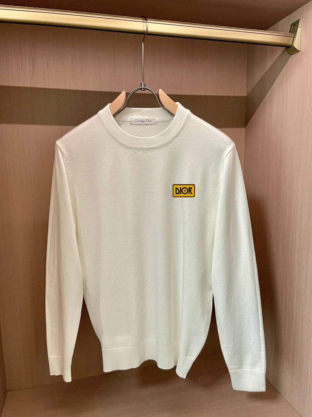 סוודר צוואר בסגנון Dior מבד יוקרתי צמר לגברים ונשים