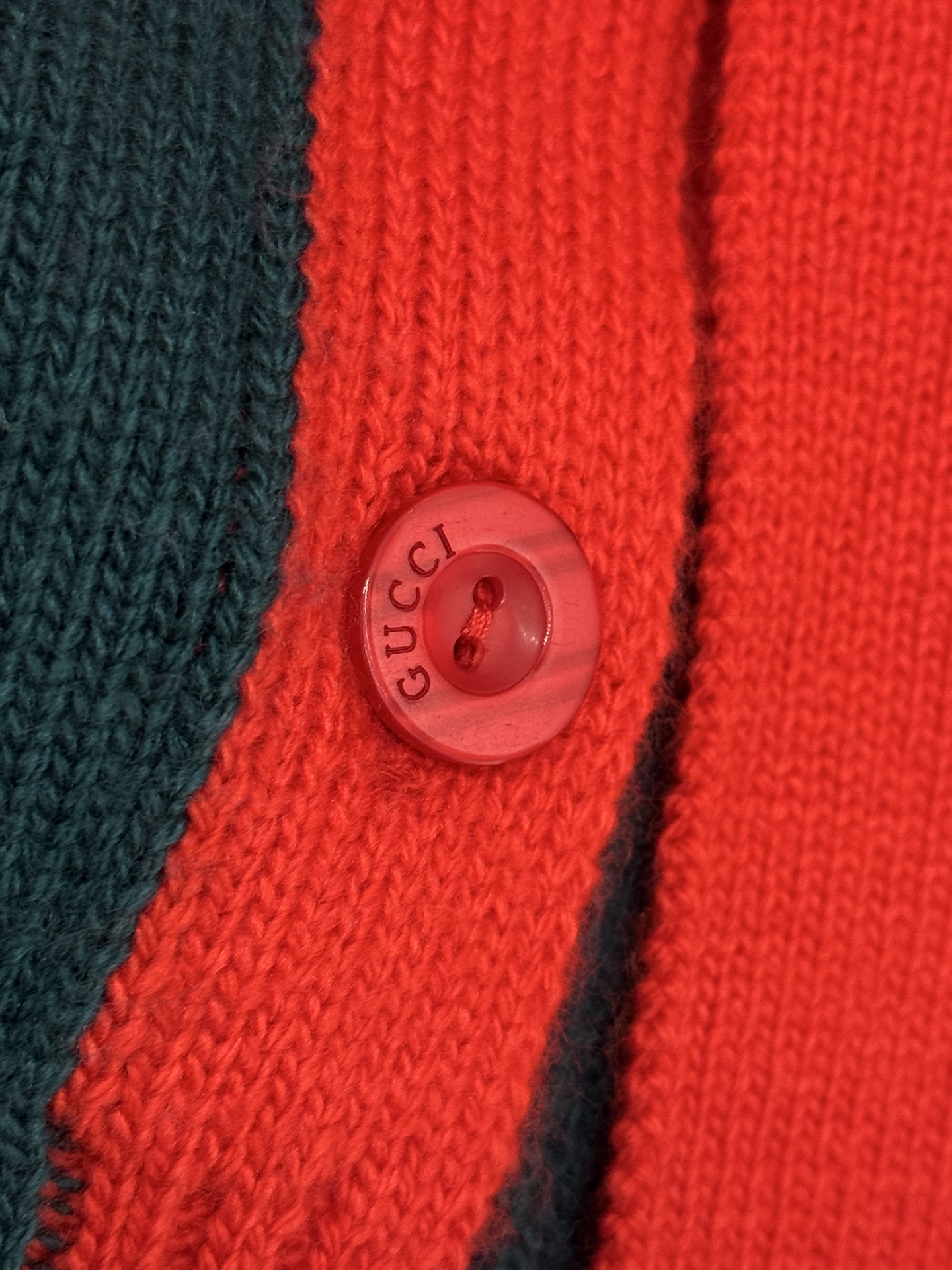 Gucci 系带拼接针织开衫