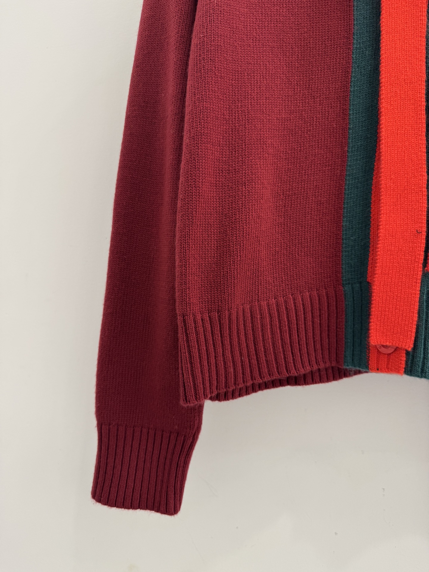 Gucci 系带拼接针织开衫