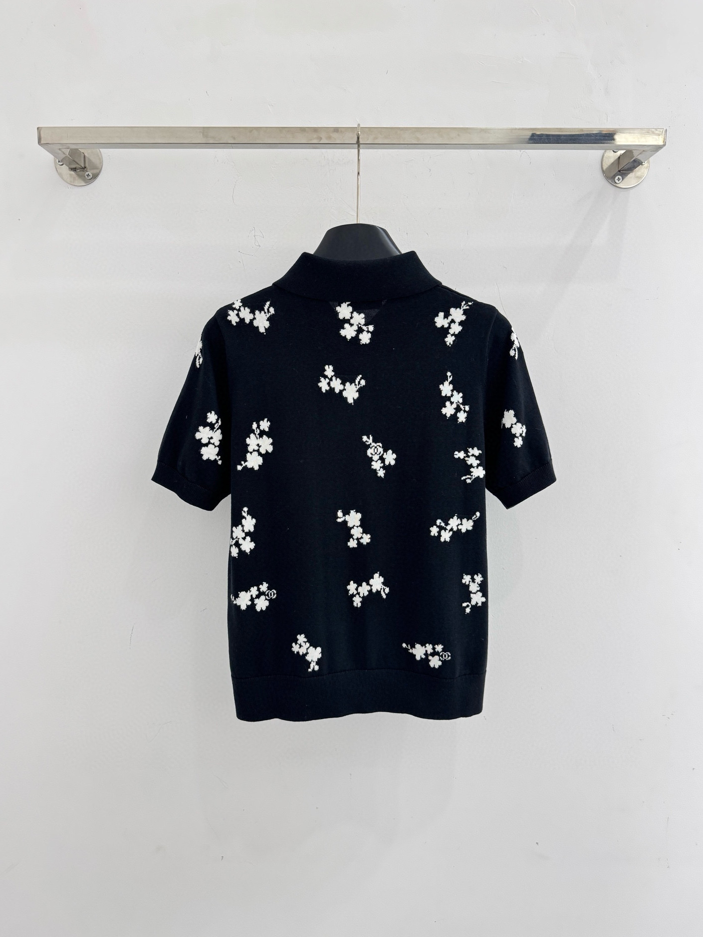 Chanel polo领短袖针织毛衣，天丝面料，清凉透气