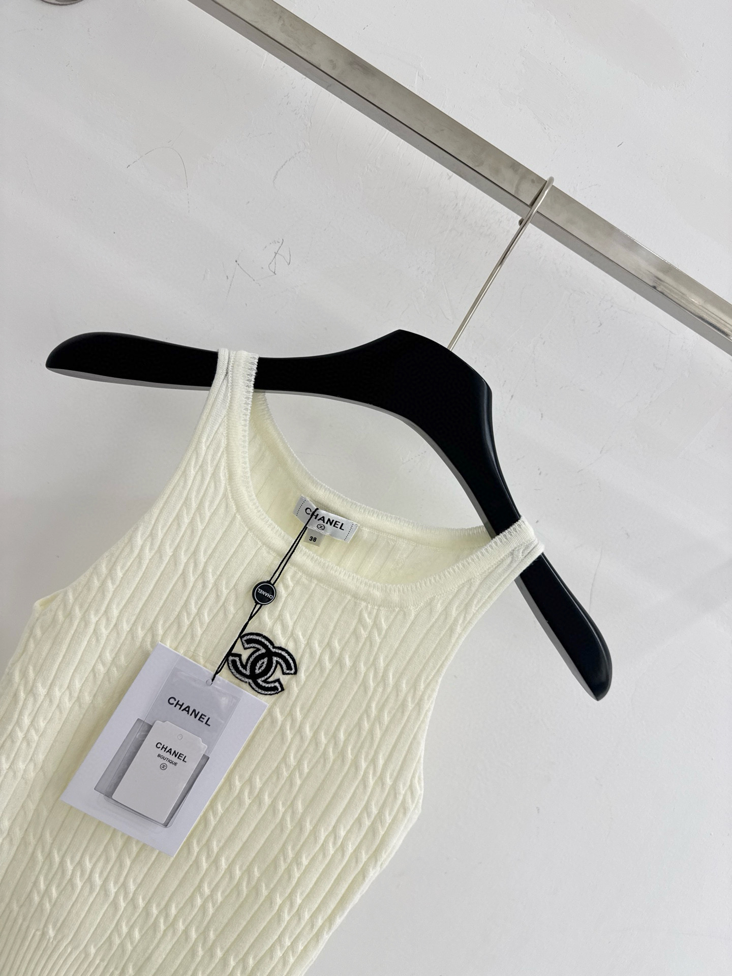 Chrome Hearts 双C刺绣点缀，修身显瘦，简约百搭，内搭外穿皆可，温柔又高级D