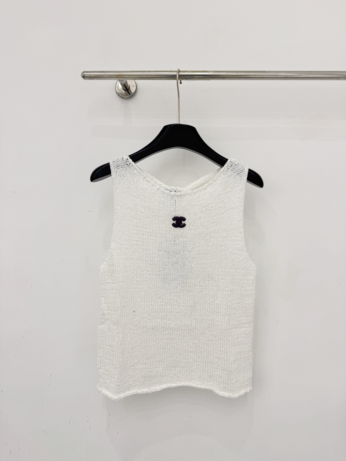 Chrome Hearts 透气粗针肌理，简约圆领设计，双C标识点缀，清新白绿双色可选，慵懒随性又显高级质感