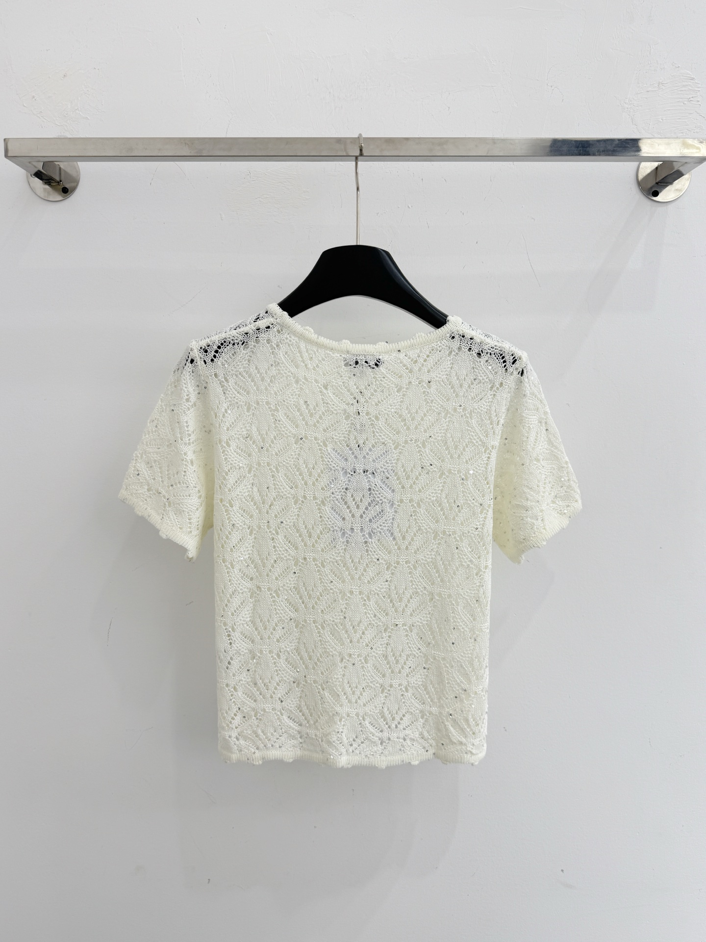 Chrome Hearts 清新镂空针织短袖，透气轻盈，优雅，温柔百搭。X