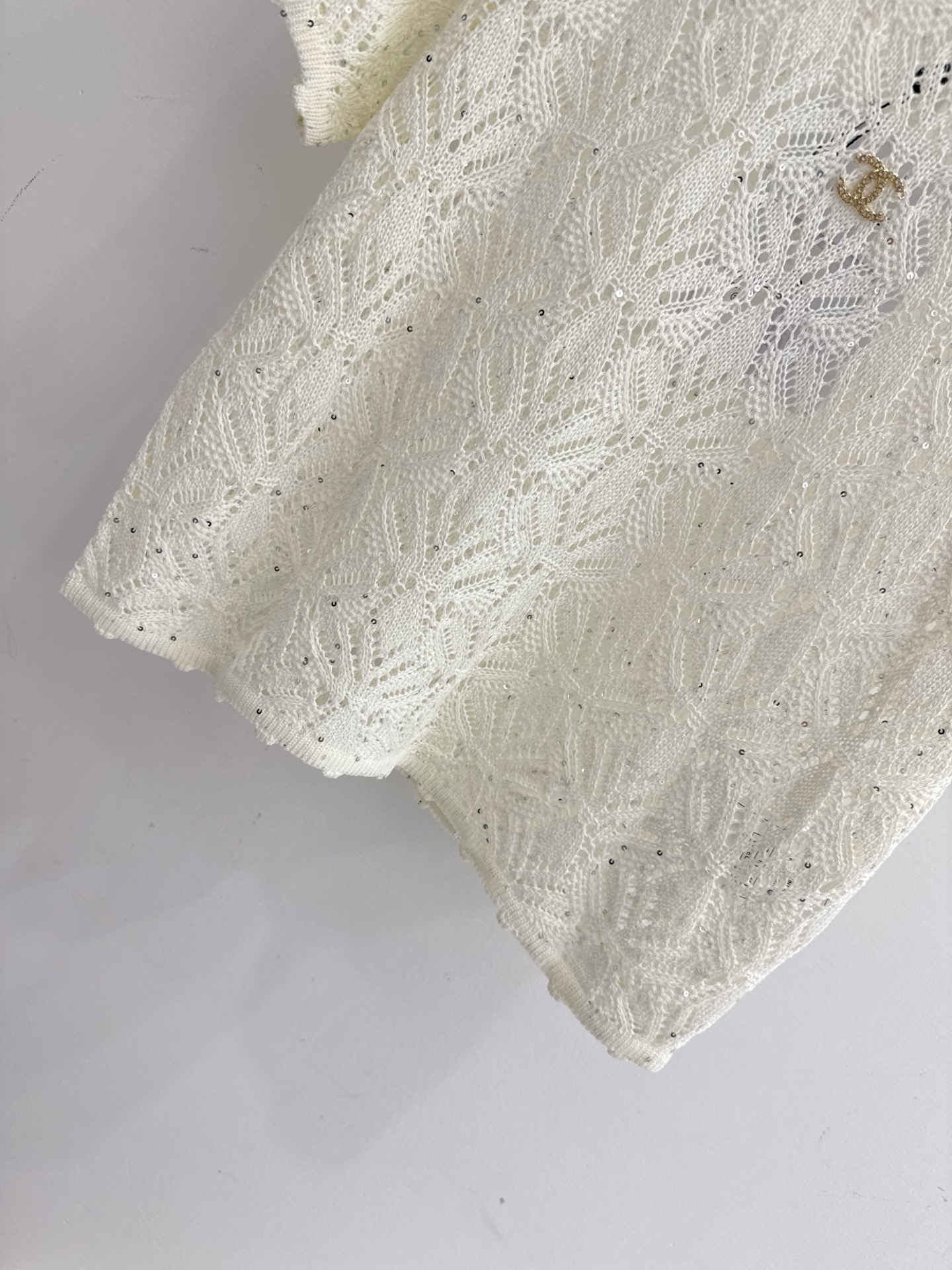Chrome Hearts 清新镂空针织短袖，透气轻盈，优雅，温柔百搭。X