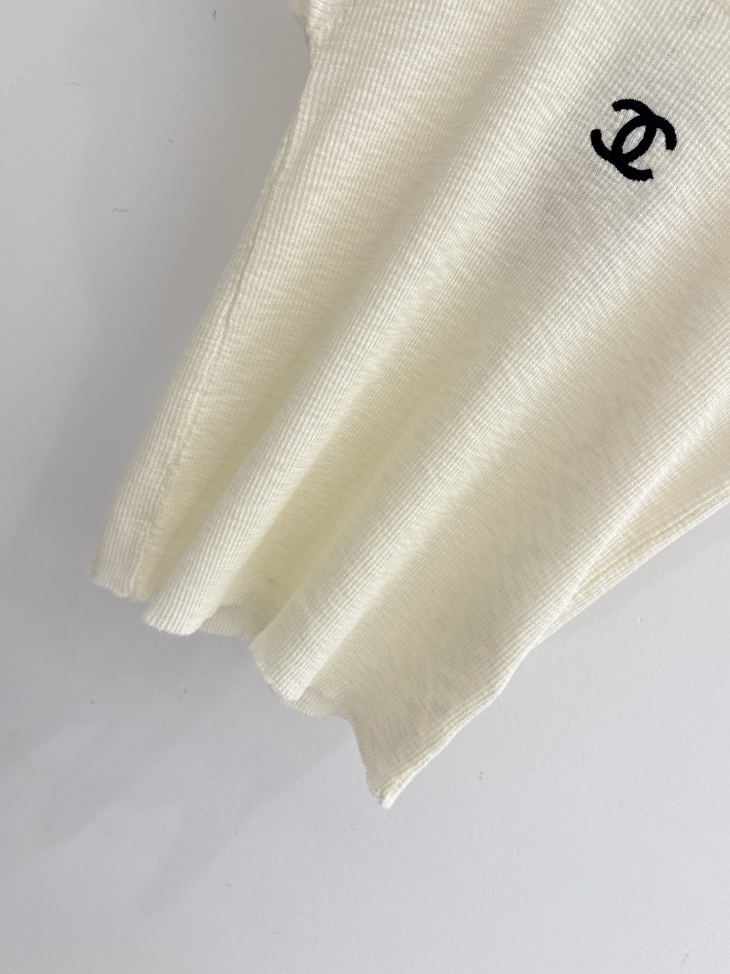 Chrome Hearts 软糯华夫格针织短袖，双C刺绣点缀，透气亲肤，简约百搭 X