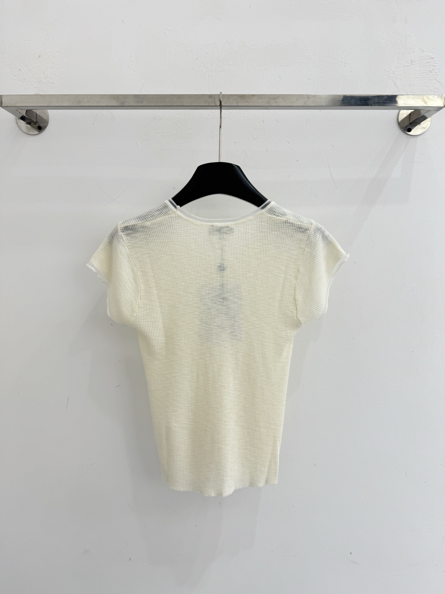 Chrome Hearts 软糯华夫格针织短袖，双C刺绣点缀，透气亲肤，简约百搭 X