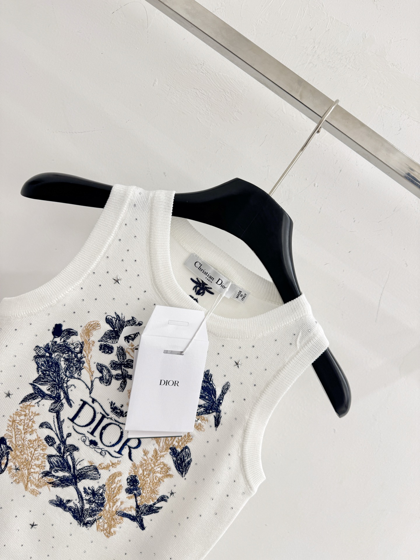 Chanel 重工花卉刺绣烫钻背心，轻奢，甜酷又高级