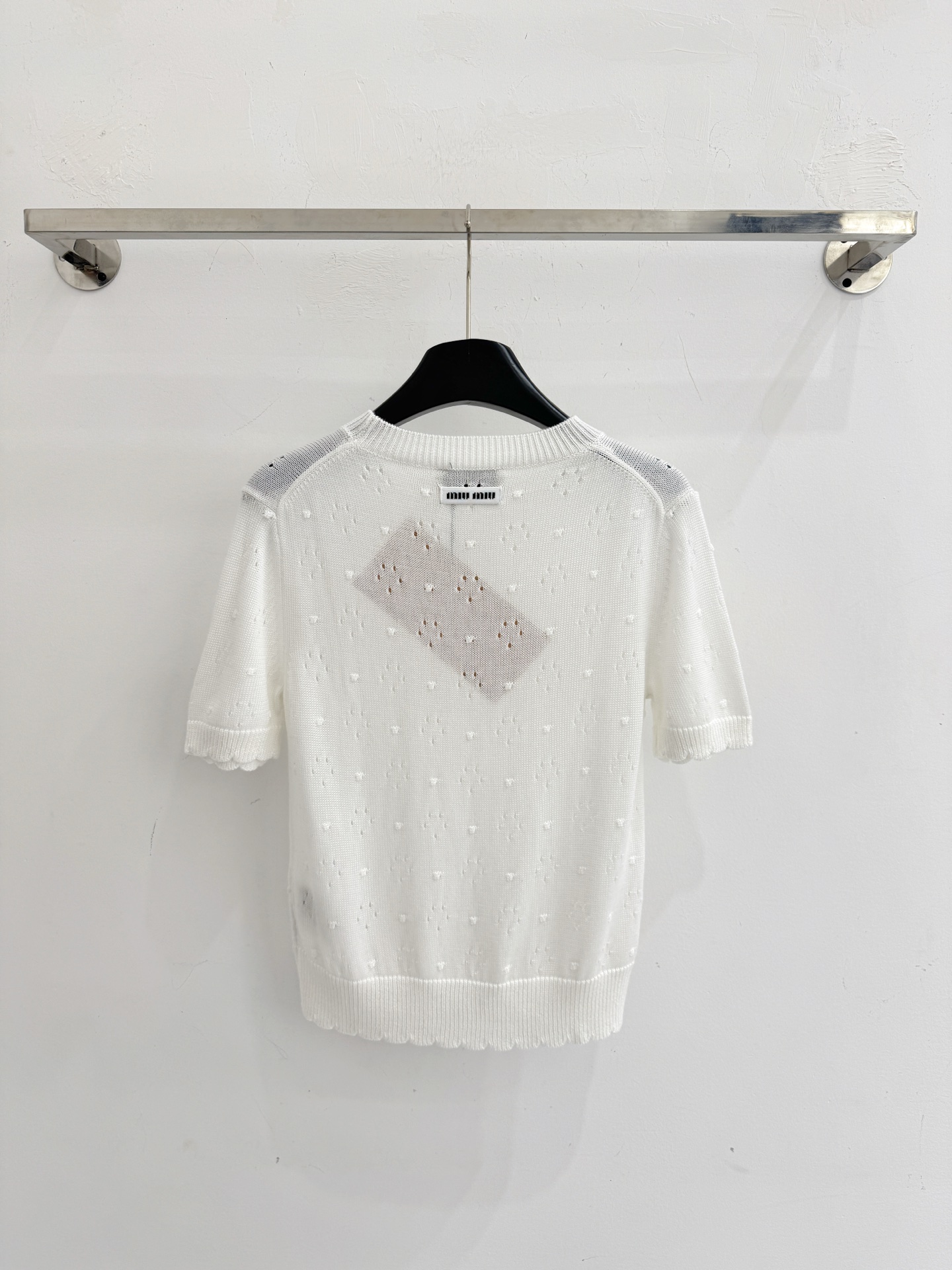 Chanel 镂空提花针织短袖，温柔清新，甜美减龄又百搭