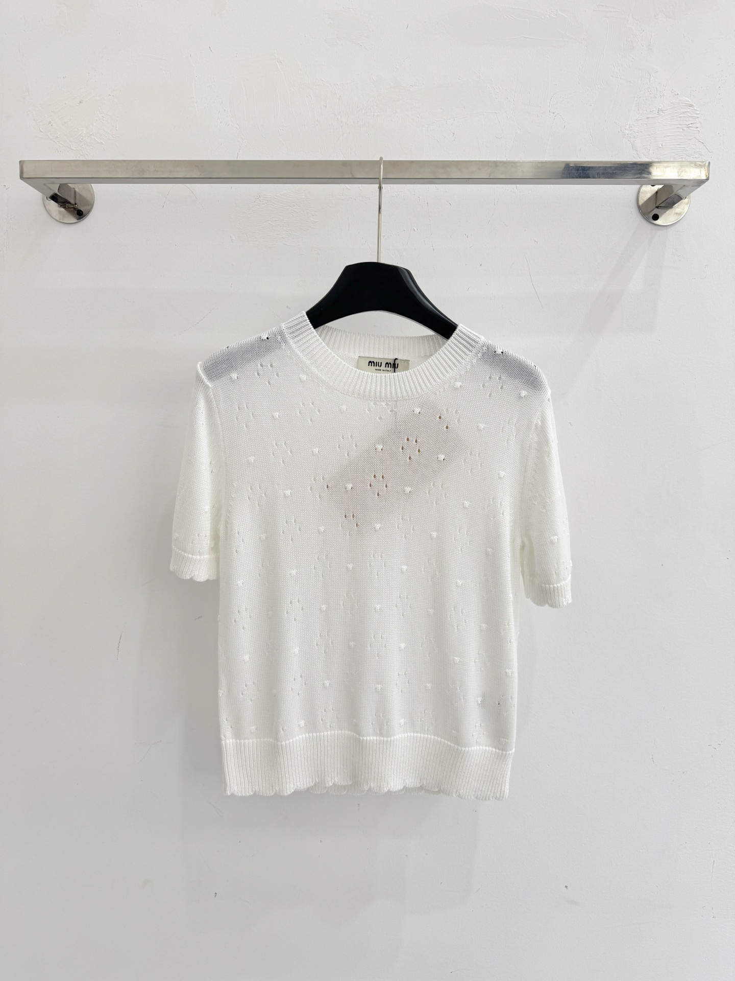 Chanel 镂空提花针织短袖，温柔清新，甜美减龄又百搭