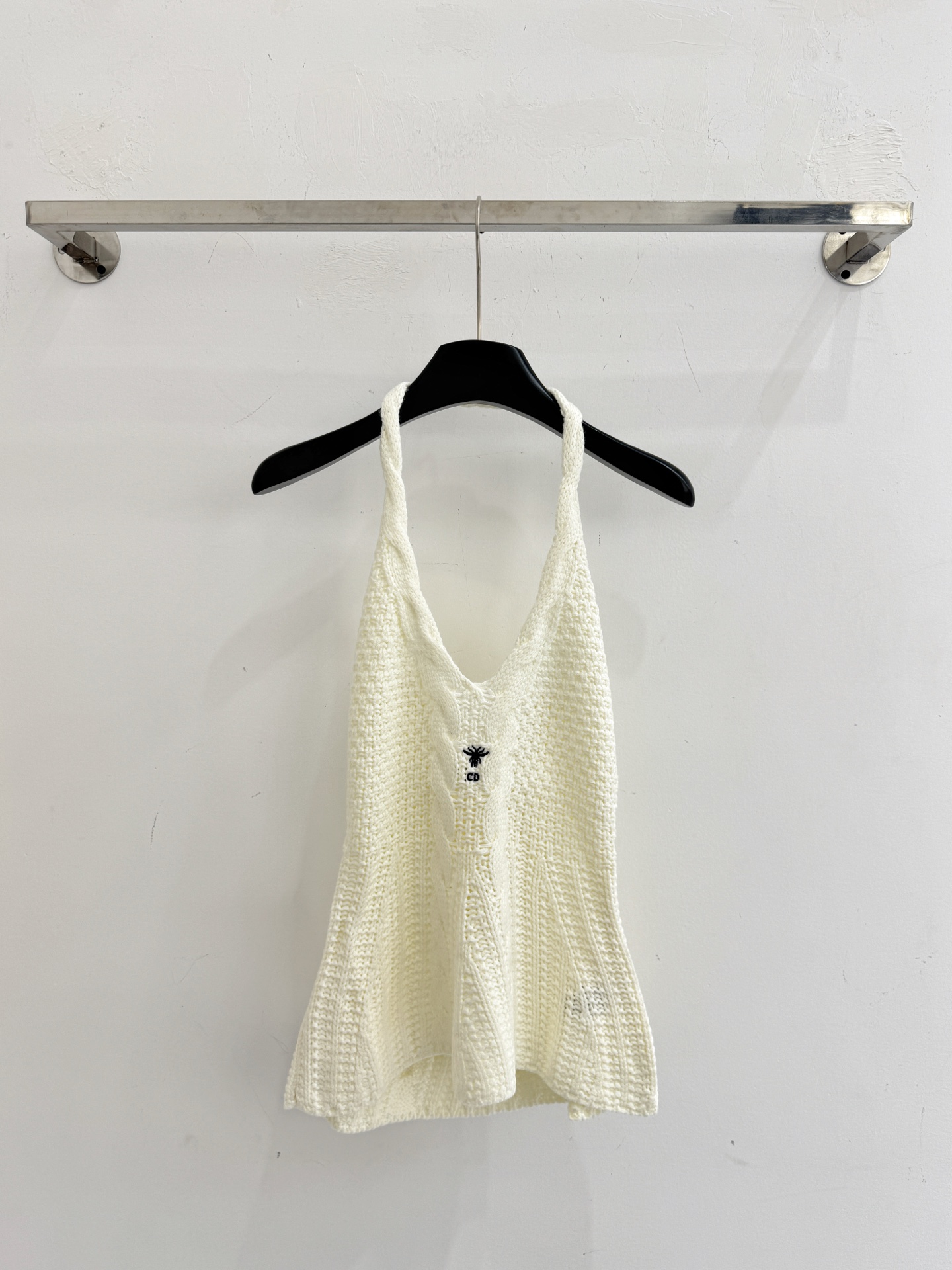 Chanel 绞纹针织吊带，刺绣小蜜蜂，双色温柔百搭显瘦