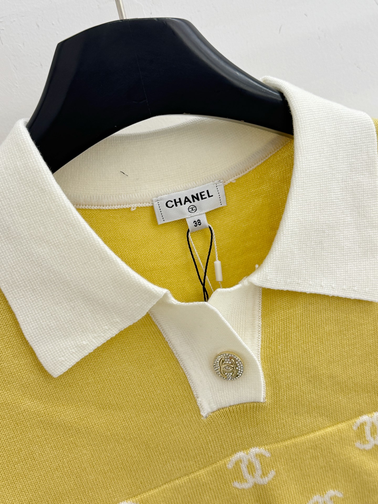 Chrome Hearts 双C提花撞色Polo针织衫，轻奢气质，百搭显瘦