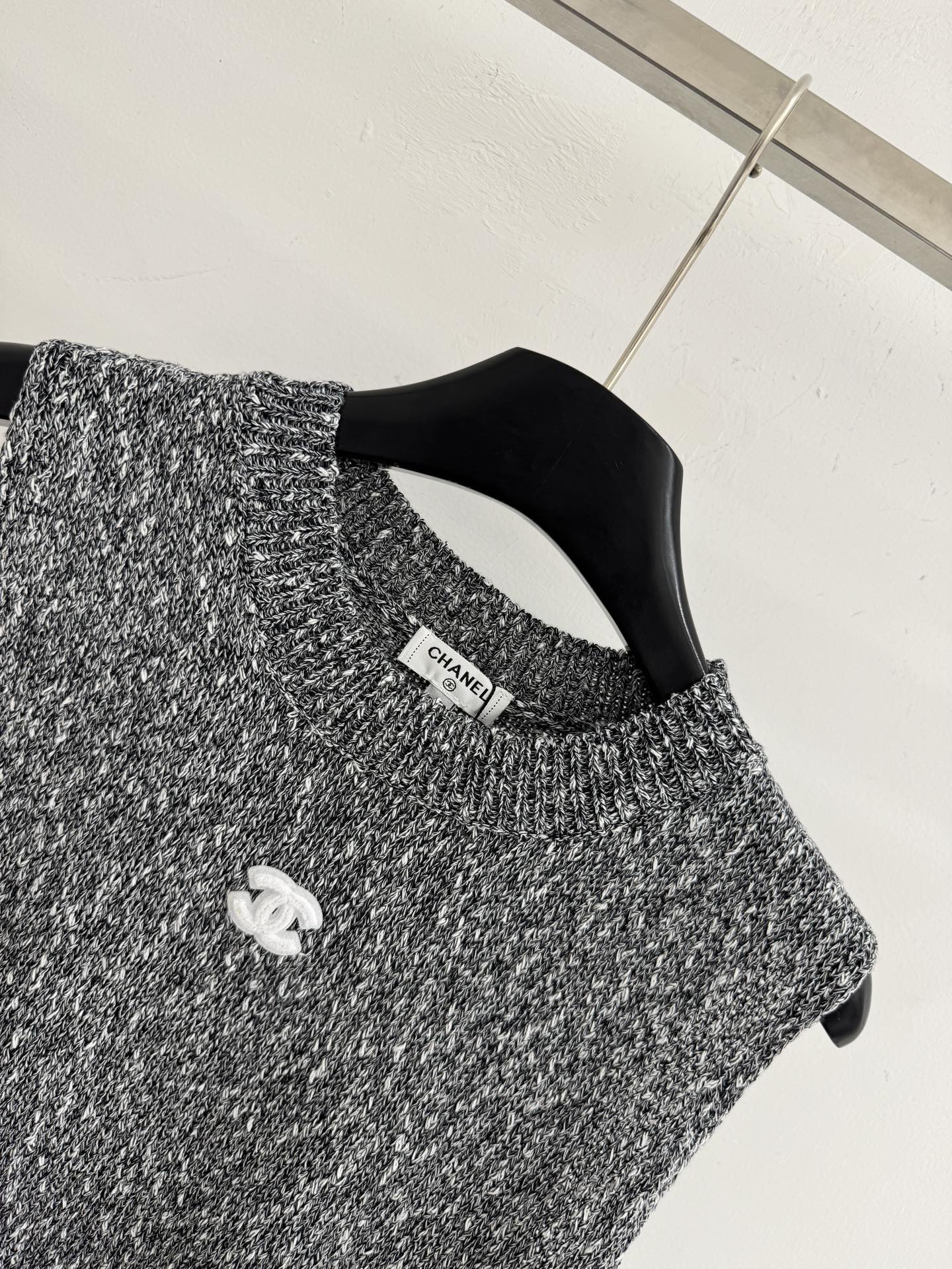 Chrome Hearts 轻奢双C标无袖针织衫，松弛感穿搭，质感拉满