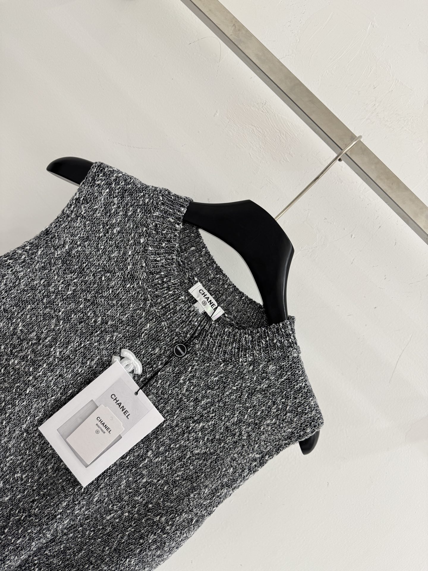 Chrome Hearts 轻奢双C标无袖针织衫，松弛感穿搭，质感拉满