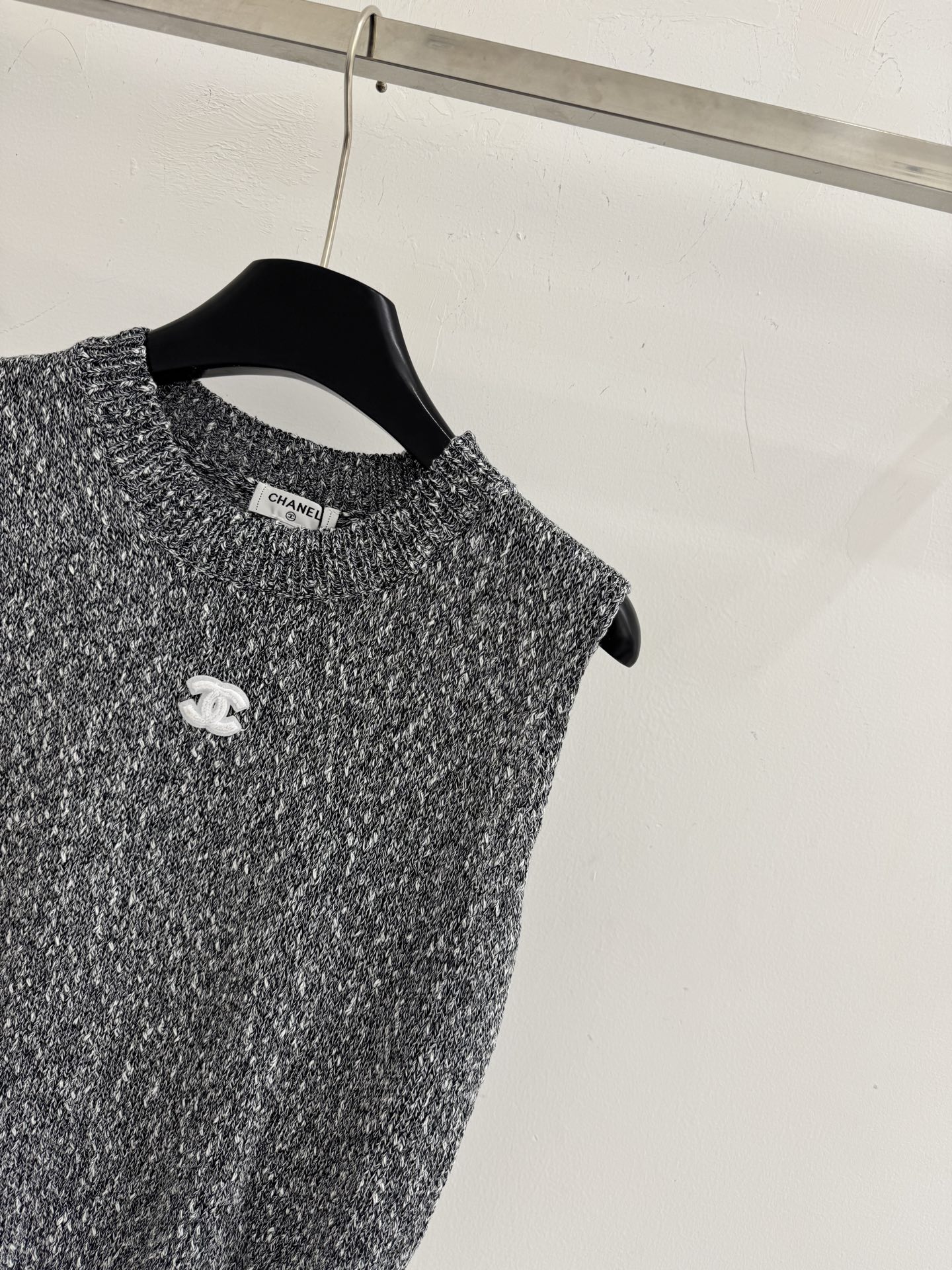 Chrome Hearts 轻奢双C标无袖针织衫，松弛感穿搭，质感拉满