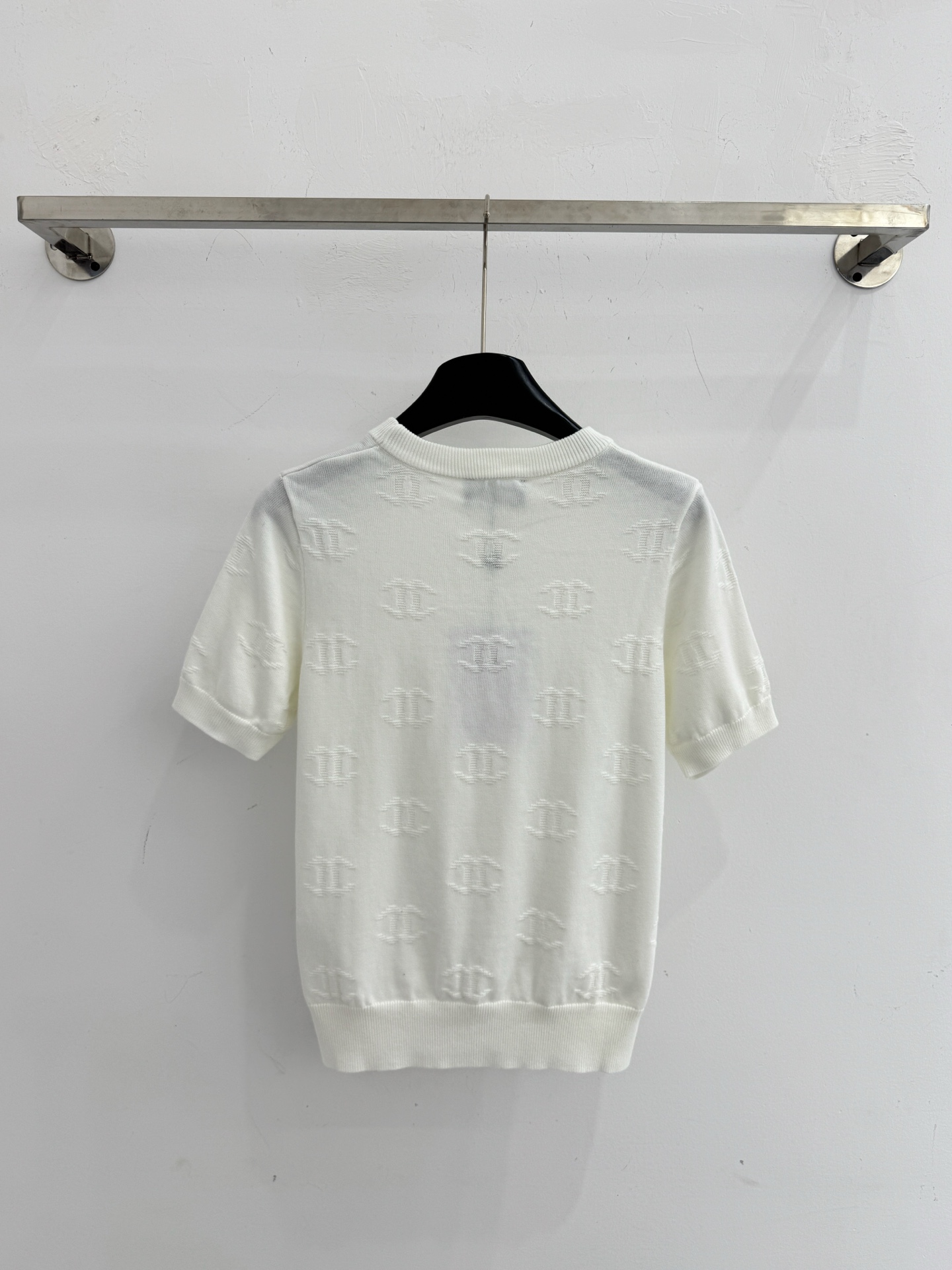 Chrome Hearts 提花针织短袖，三色可选，法式优雅，修身百搭