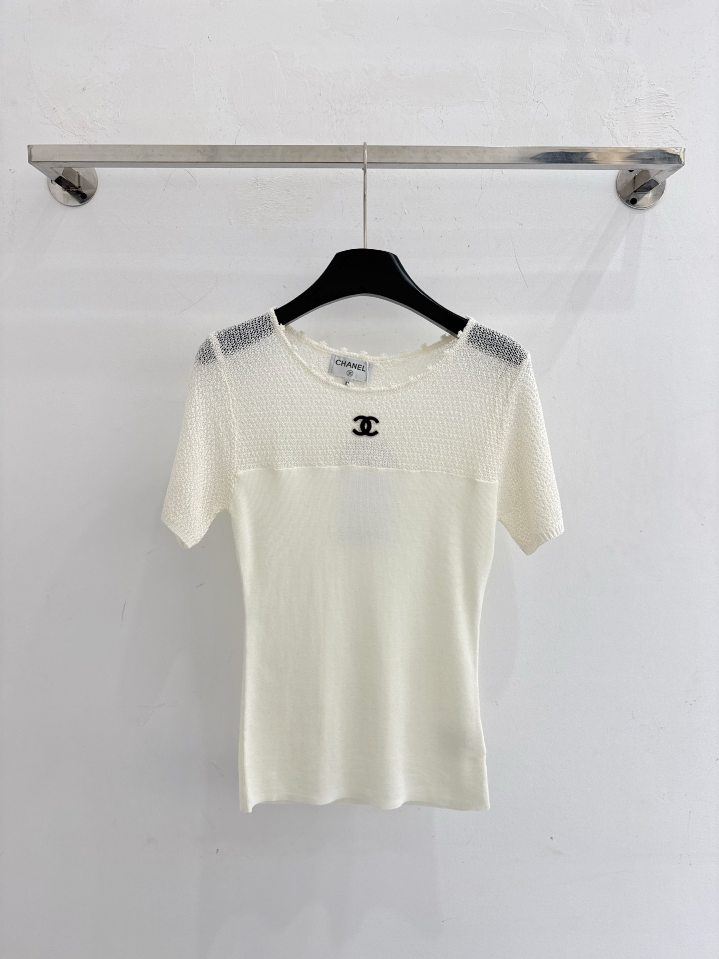 Chrome Hearts 镂空网纱拼接针织衫，简约百搭不挑人