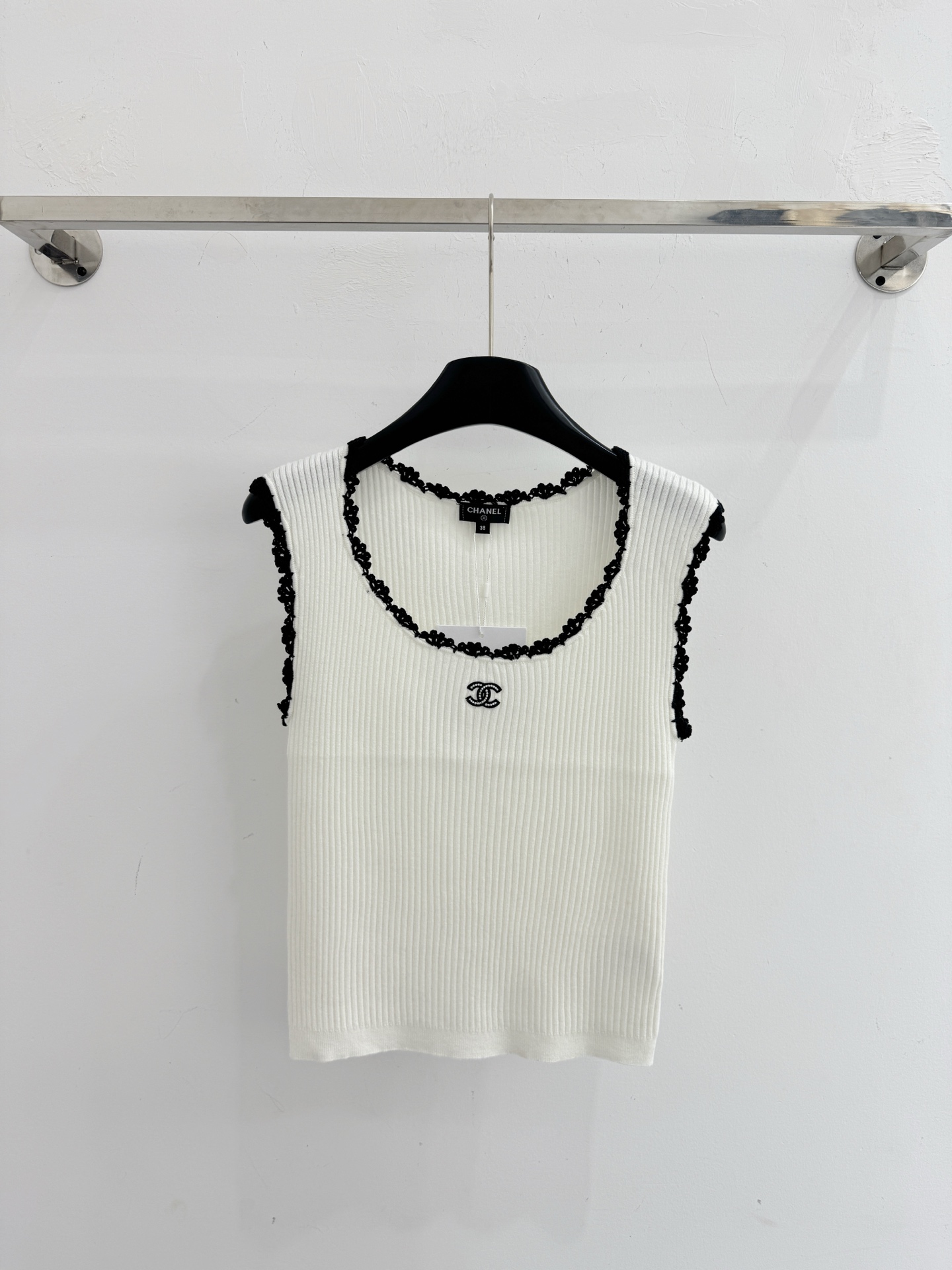 Chrome Hearts CH26春夏新款，三色针织花边背心，香奈儿风百搭款