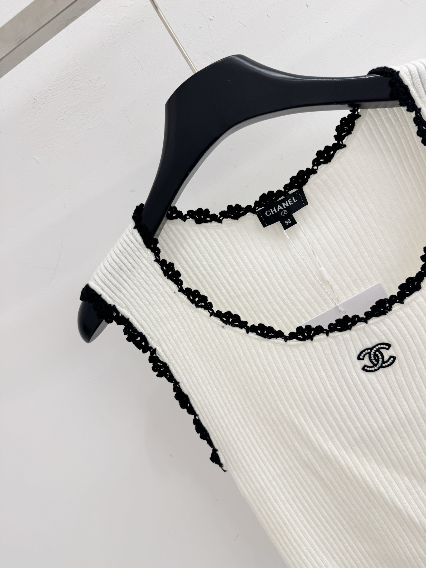 Chrome Hearts CH26春夏新款，三色针织花边背心，香奈儿风百搭款
