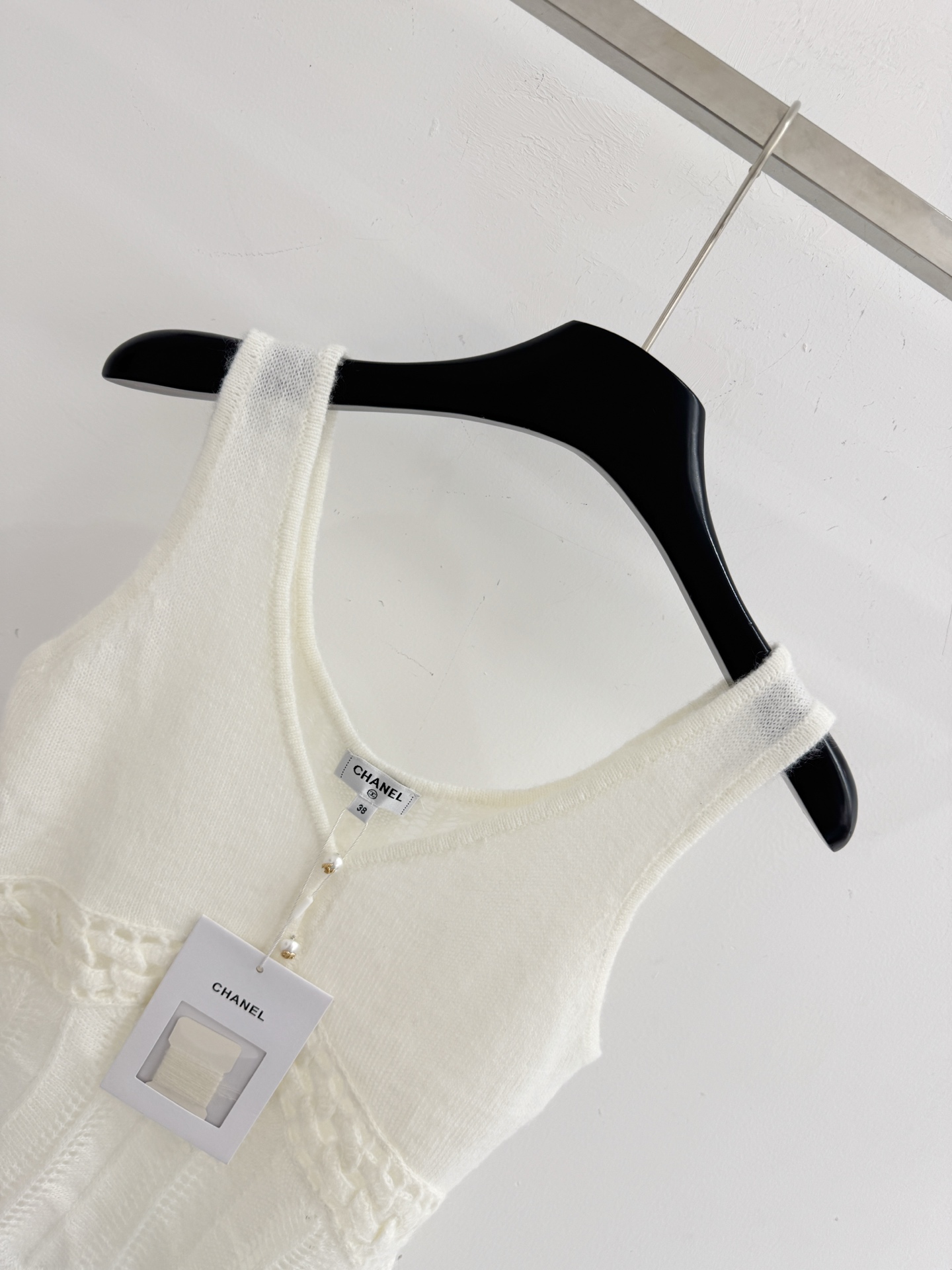 Chrome Hearts CH26春夏新款，香风镂空针织背心，温柔珍珠点缀，百搭款