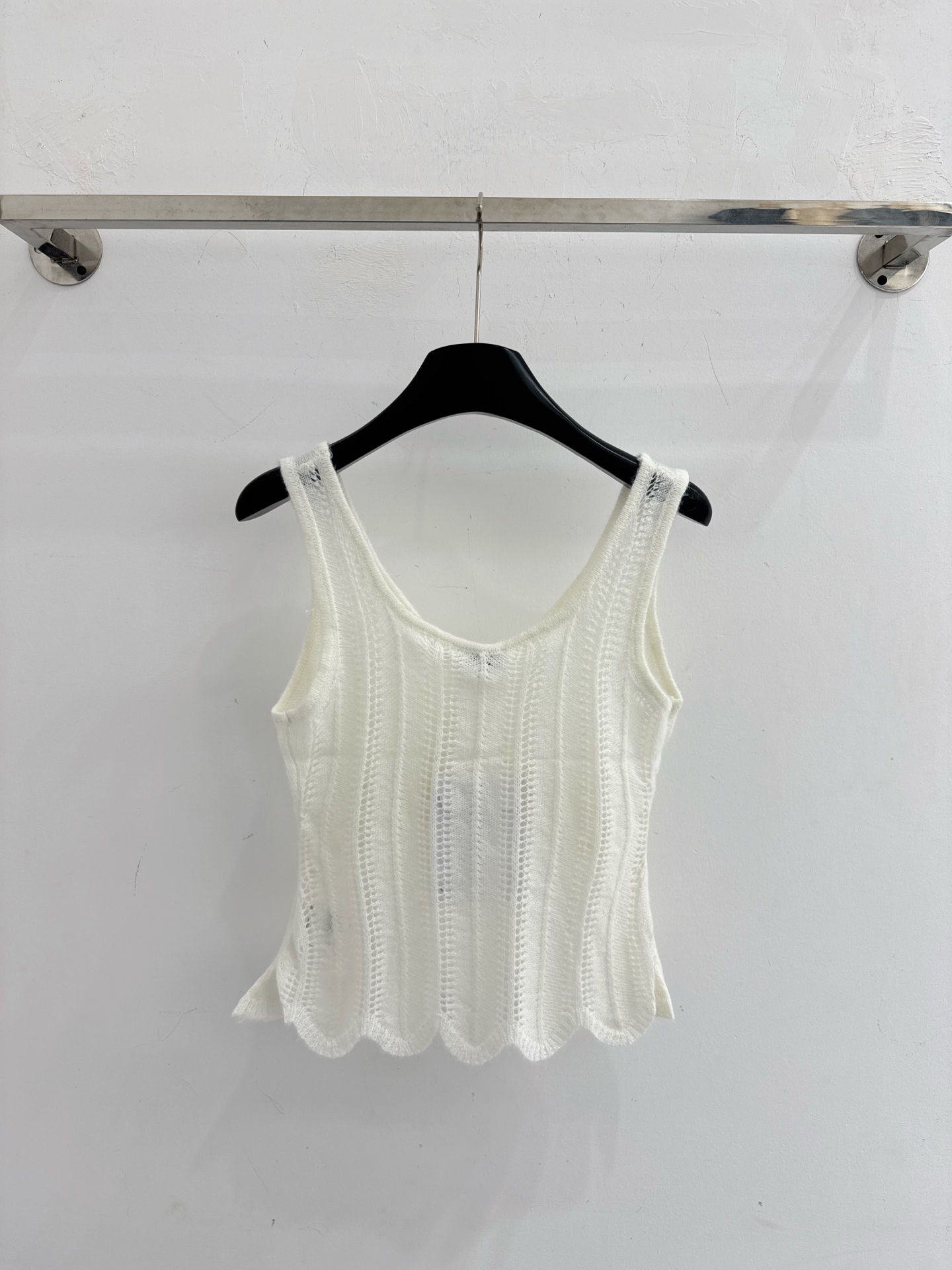 Chrome Hearts CH26春夏新款，香风镂空针织背心，温柔珍珠点缀，百搭款