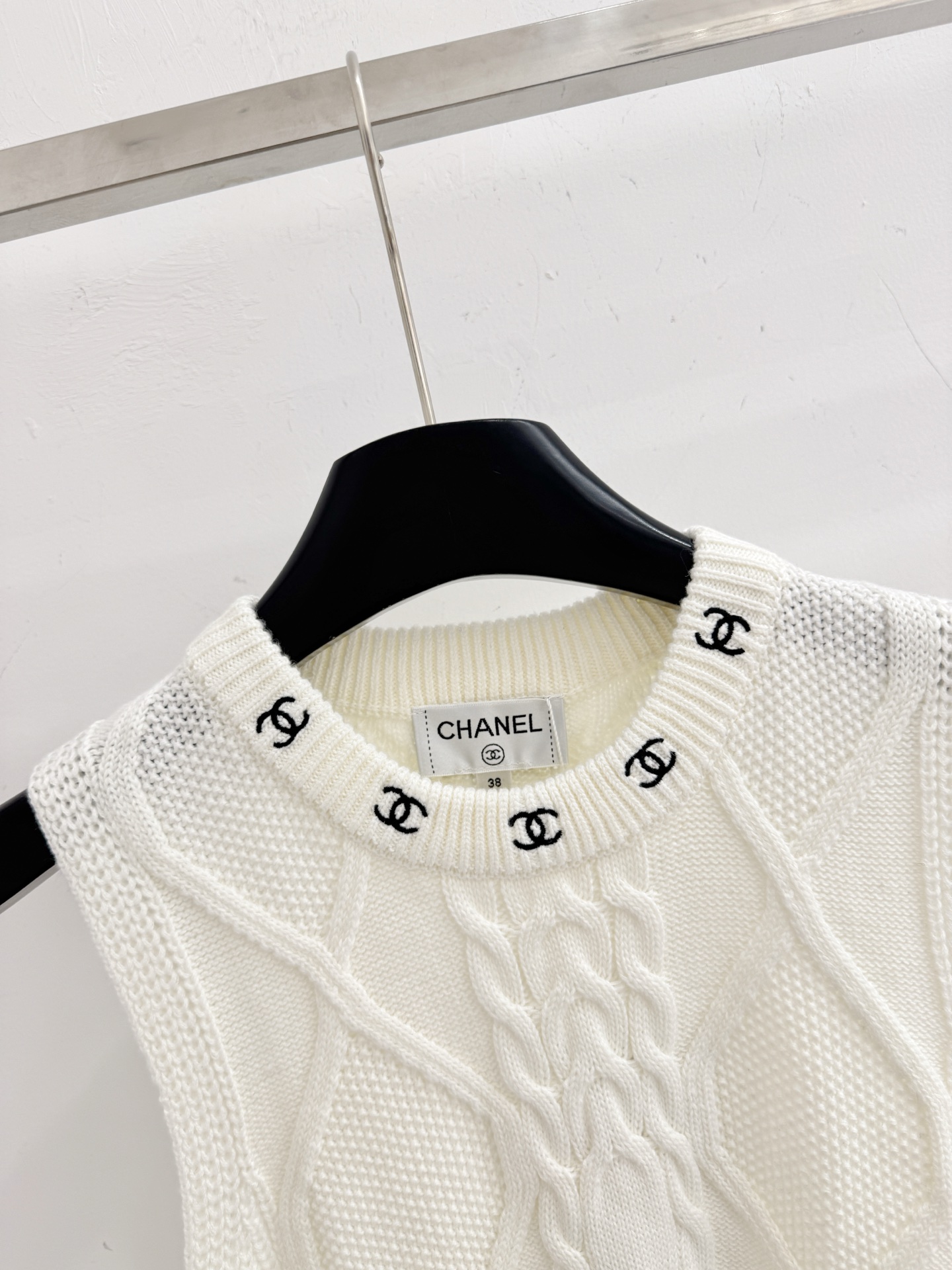 Chrome Hearts 刺绣麻花针织马甲，百搭叠穿神器