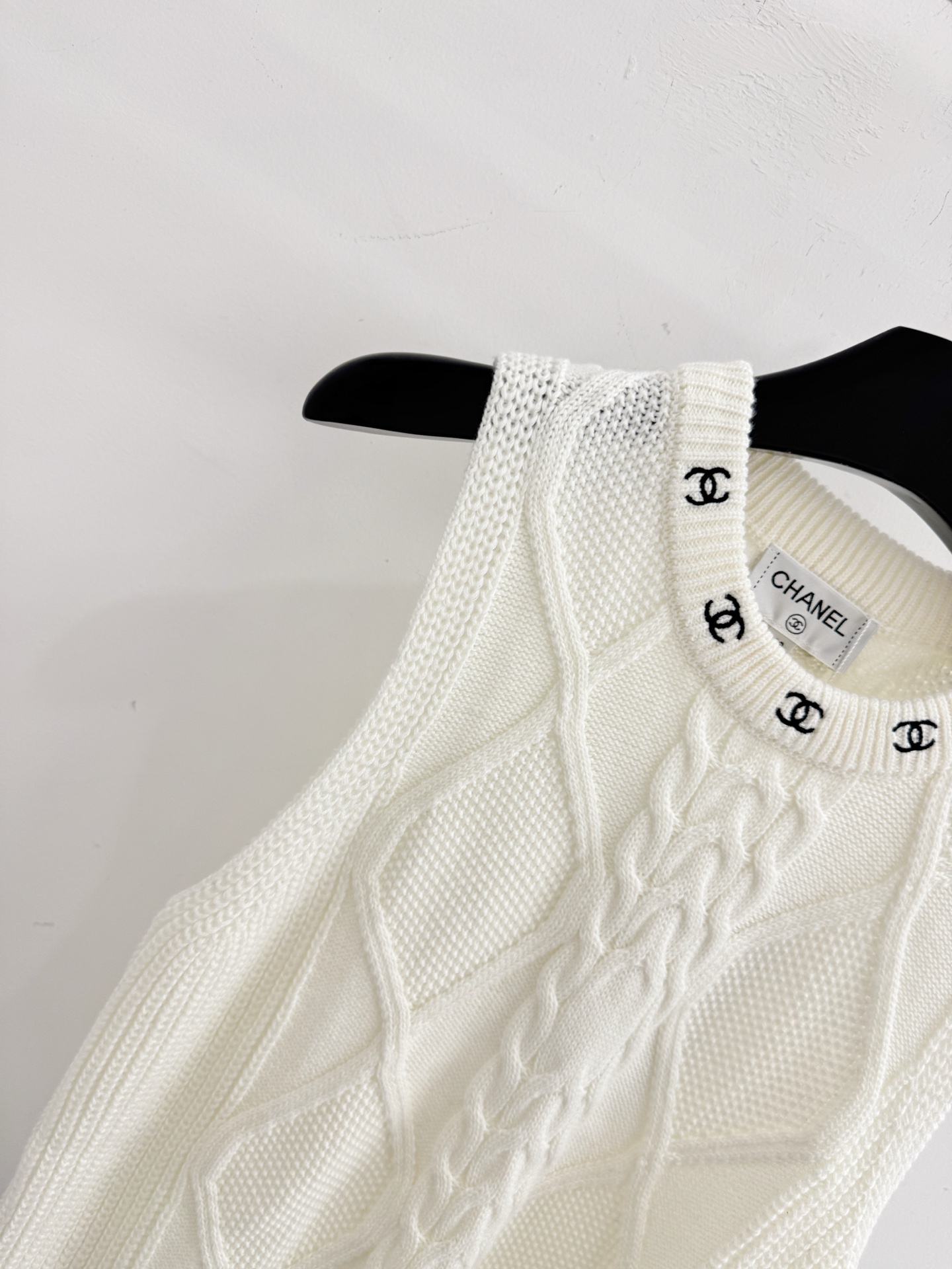 Chrome Hearts 刺绣麻花针织马甲，百搭叠穿神器